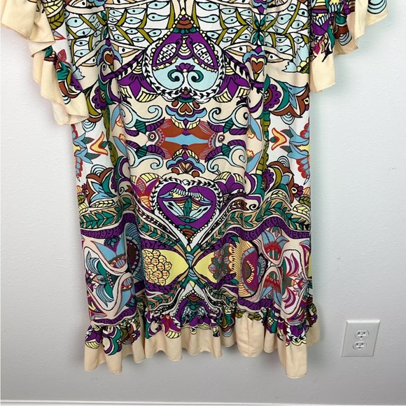 Zara Printed Boho Dress L - Picture 10 of 12